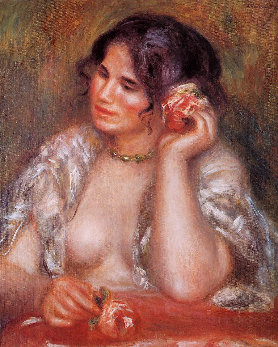 Gabrielle with a rose 1911